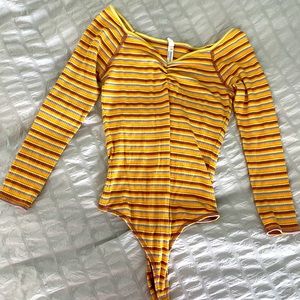 Free people thong bodysuit